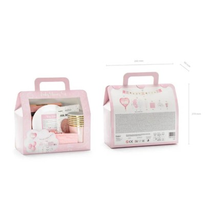 Σετ διακόσμισης baby shower its a girl 49 τεμαχίων